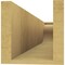 Ekena Millwork 6in. W x 6in. H x 32in. L Del Monte Woodgrain TimberThane Rafter Tail, Primed Tan RFTUR06X06X32DELRCPR - alternate 6